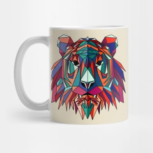 geometric wolf head Mug